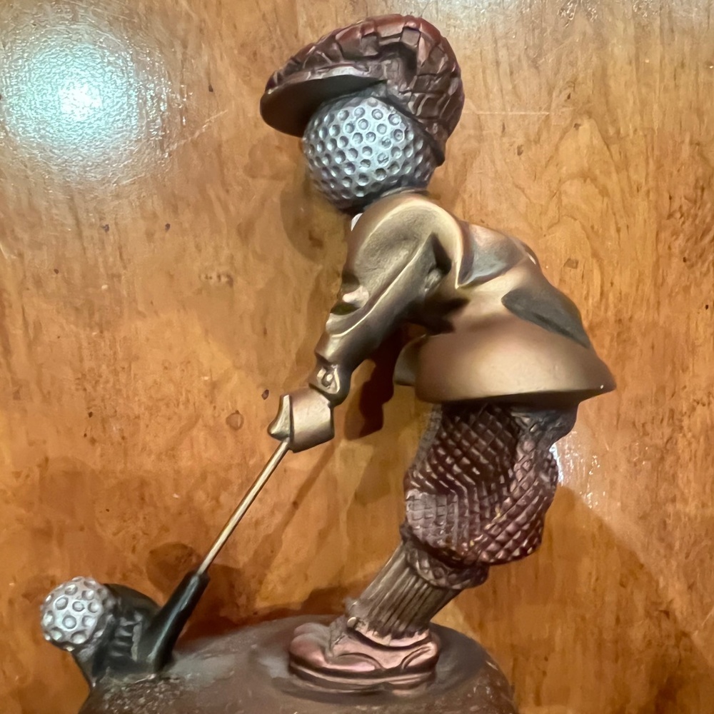 Austin Sculpture Golf Bronze Finish Late 1990's